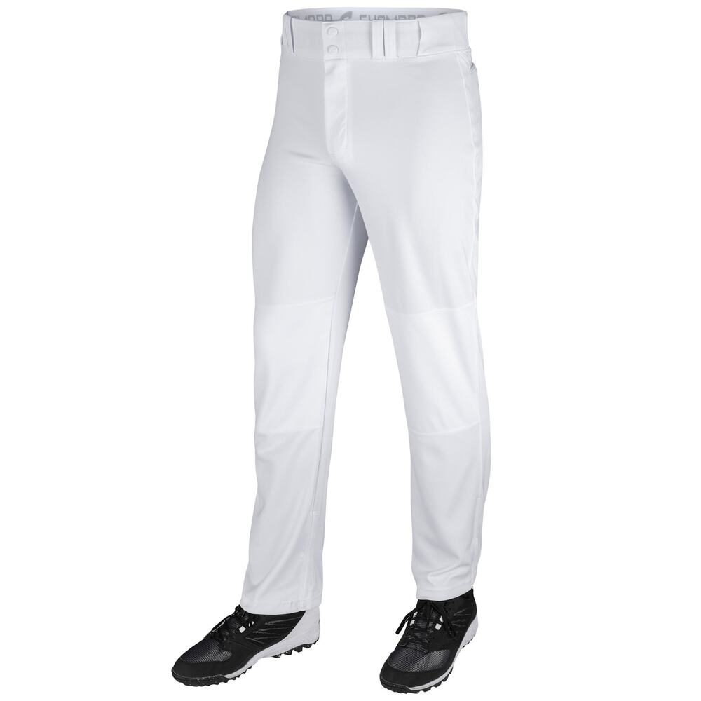 Champro Youth Medium Sports Triple Crown Open Bottom White Baseball Pants Q6-18